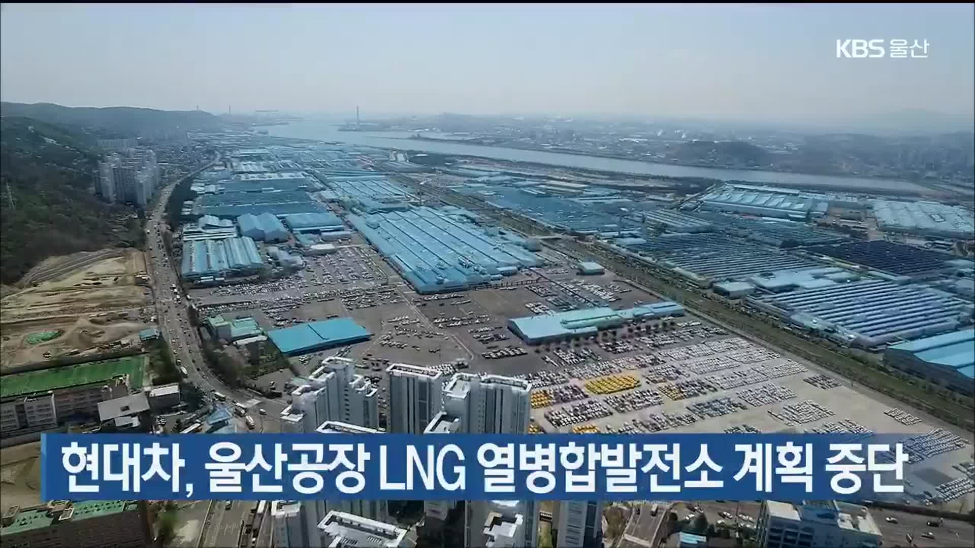 현대차, 울산공장 LNG 열병합발전소 계획 중단