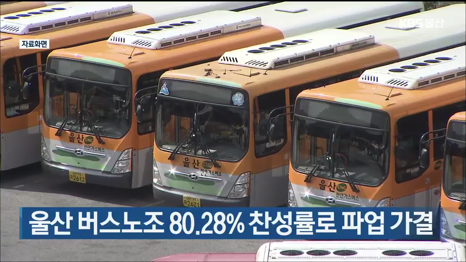 울산 버스노조 80.28% 찬성률로 파업 가결