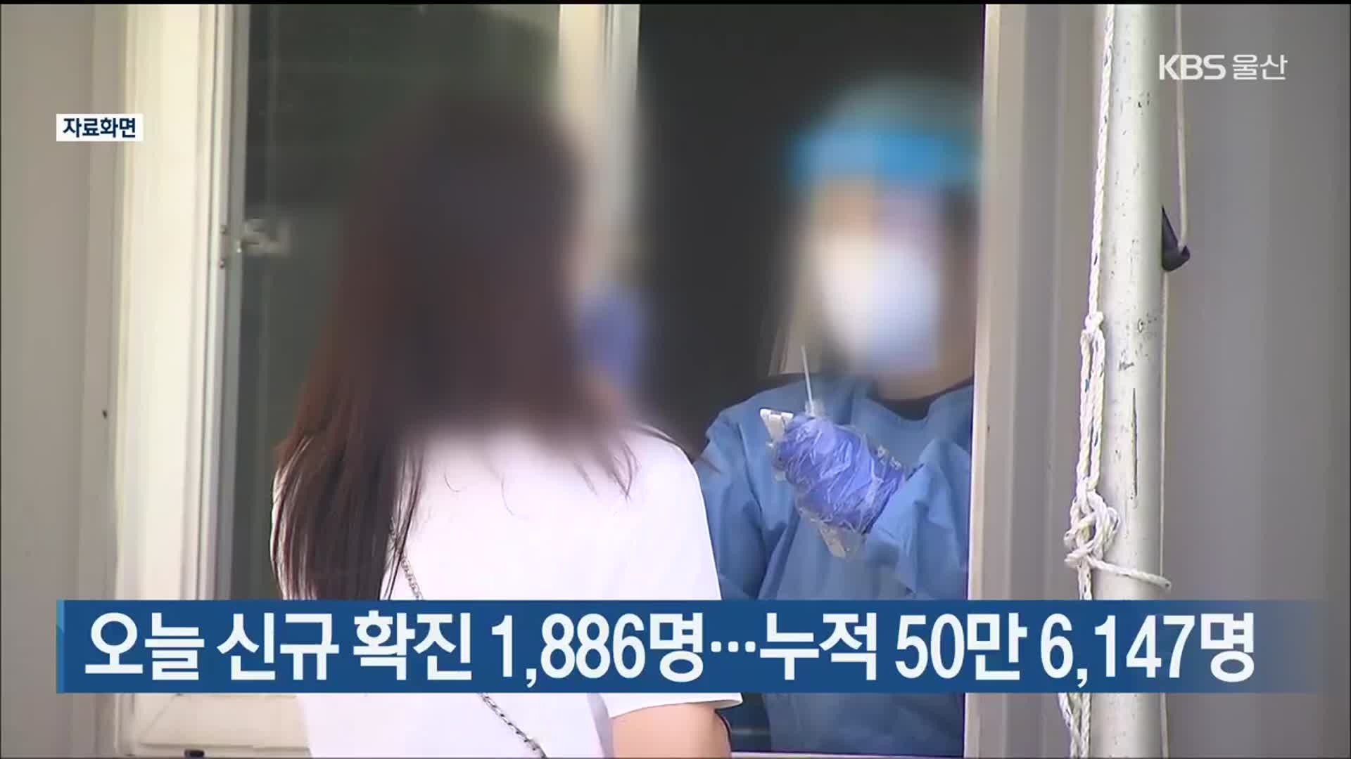 울산 오늘 신규 확진 1,886명…누적 50만 6,147명