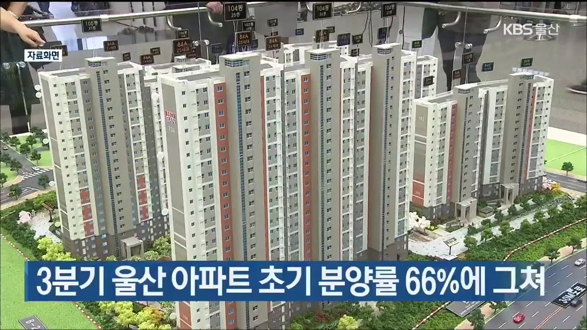 3분기 울산 아파트 초기 분양률 66%에 그쳐