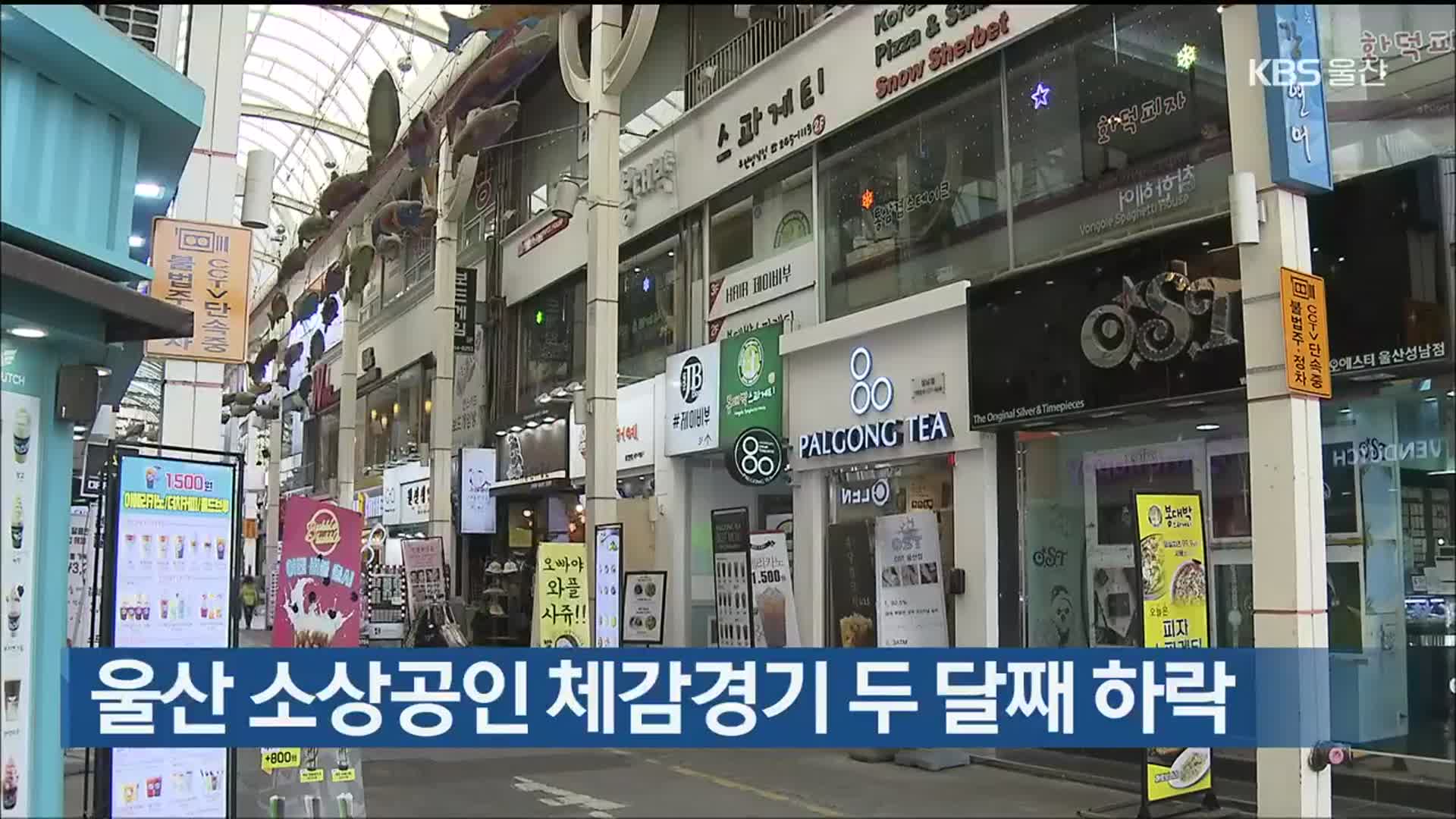 울산 소상공인 체감경기 두 달째 하락