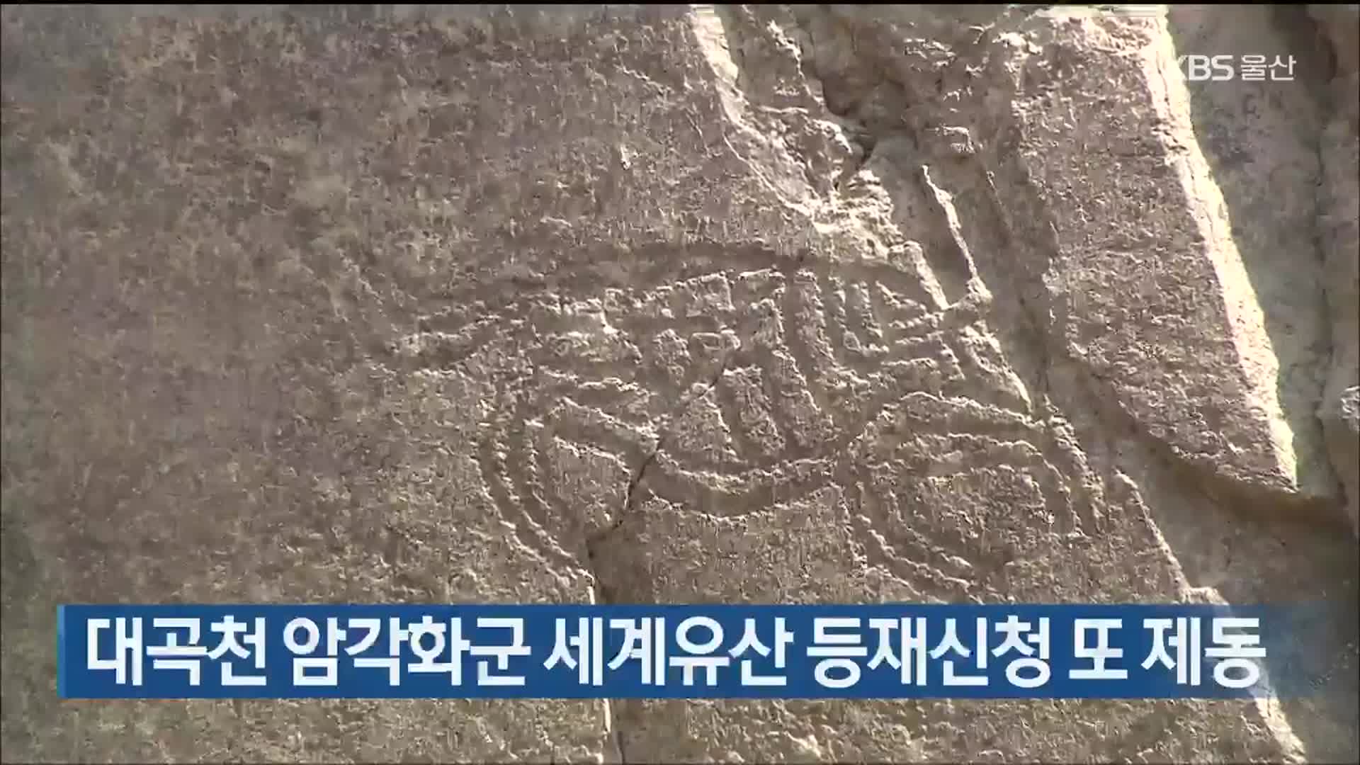 대곡천 암각화군 세계유산 등재신청 또 제동