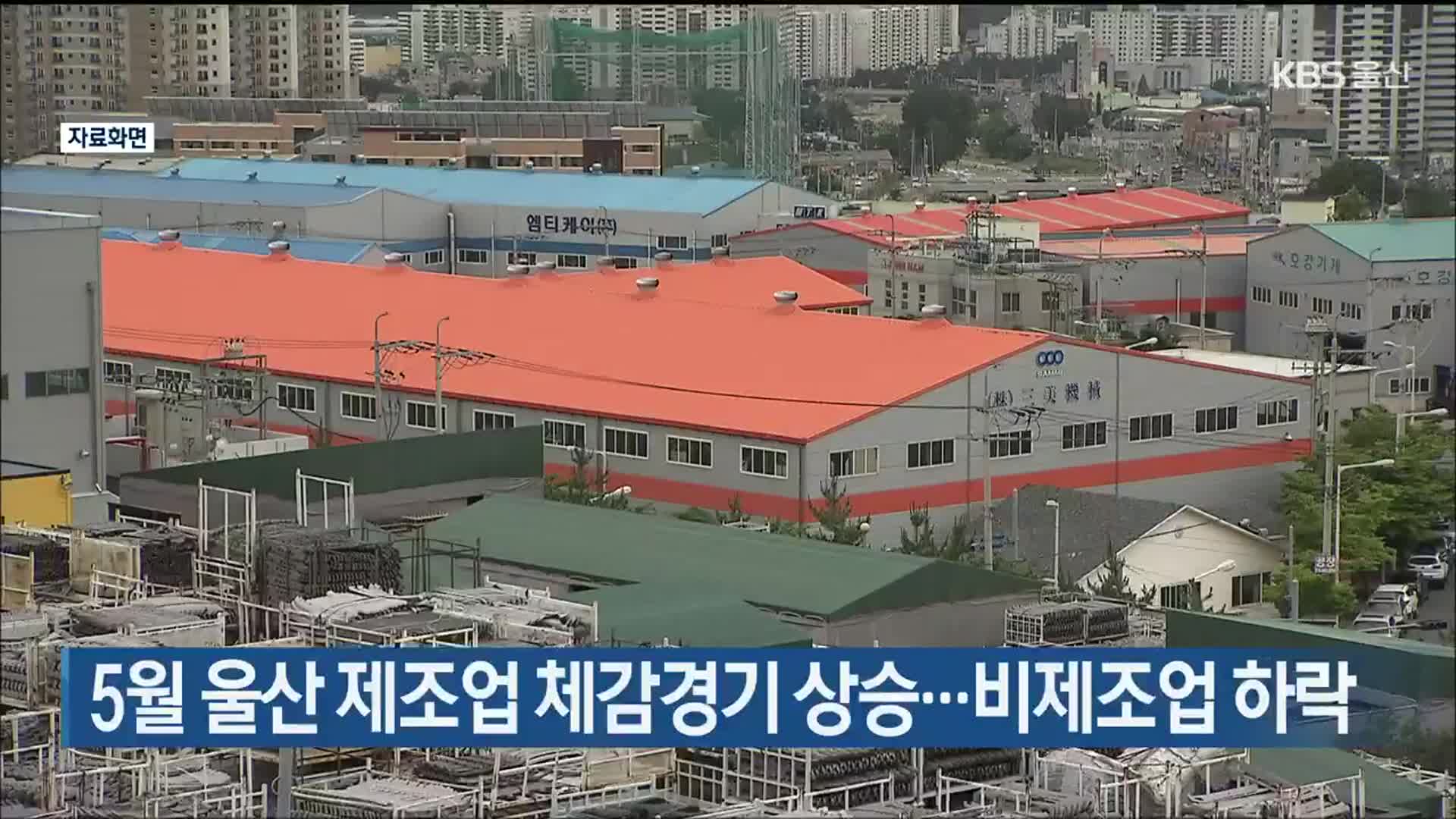 5월 울산 제조업 체감경기 상승…비제조업 하락