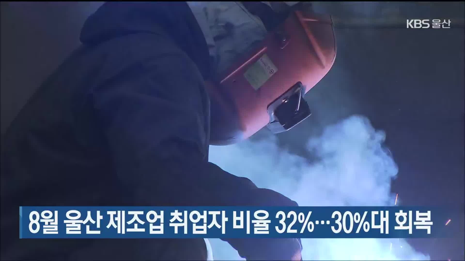 8월 울산 제조업 취업자 비율 32%…30%대 회복