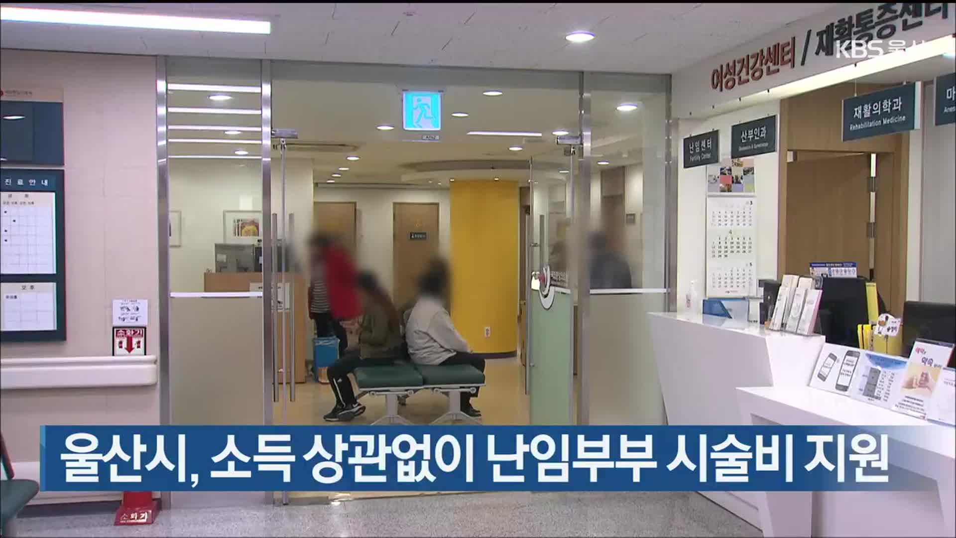 울산시, 소득 상관없이 난임부부 시술비 지원