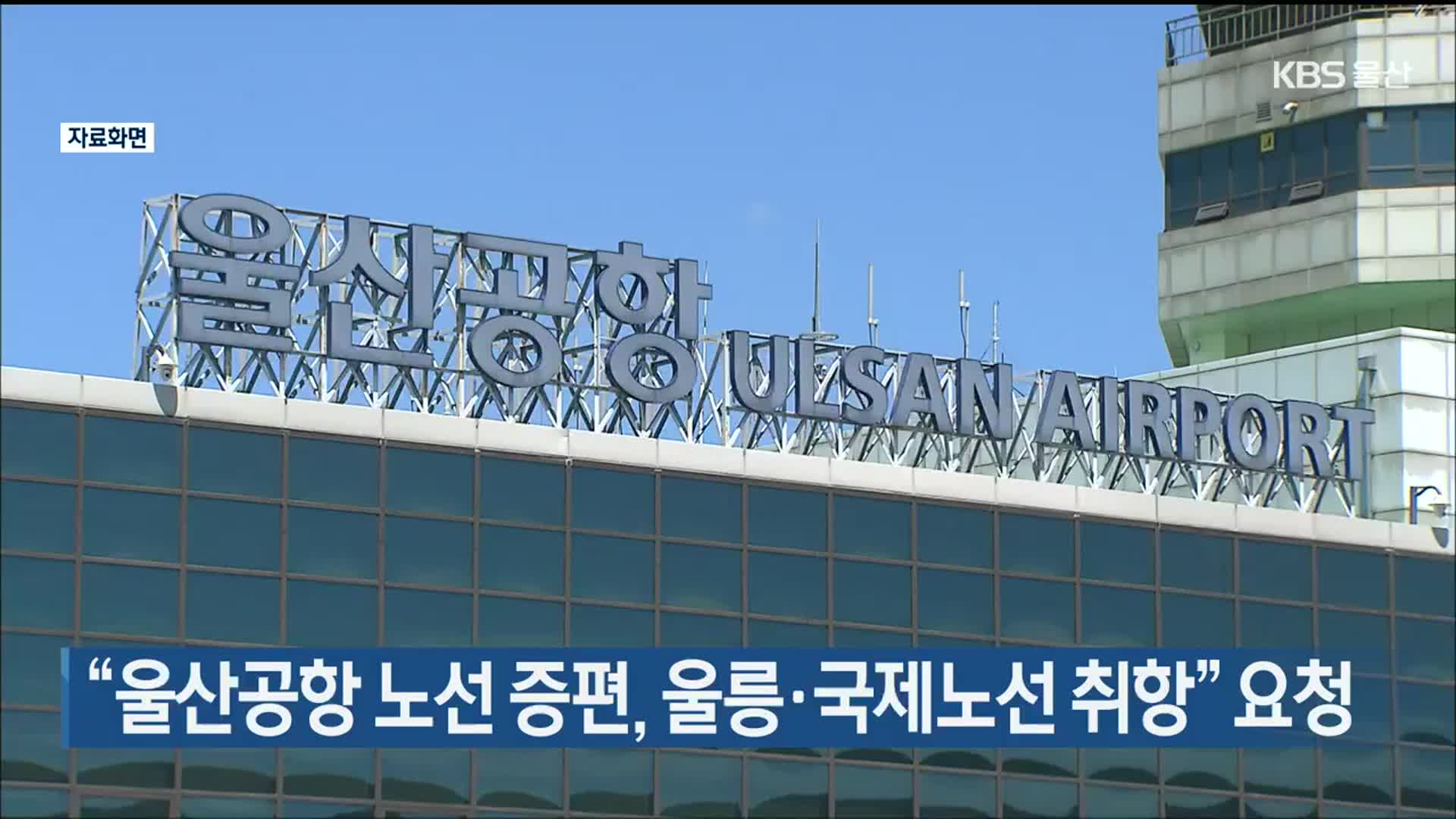 “울산공항 노선 증편, 울릉·국제노선 취항” 요청