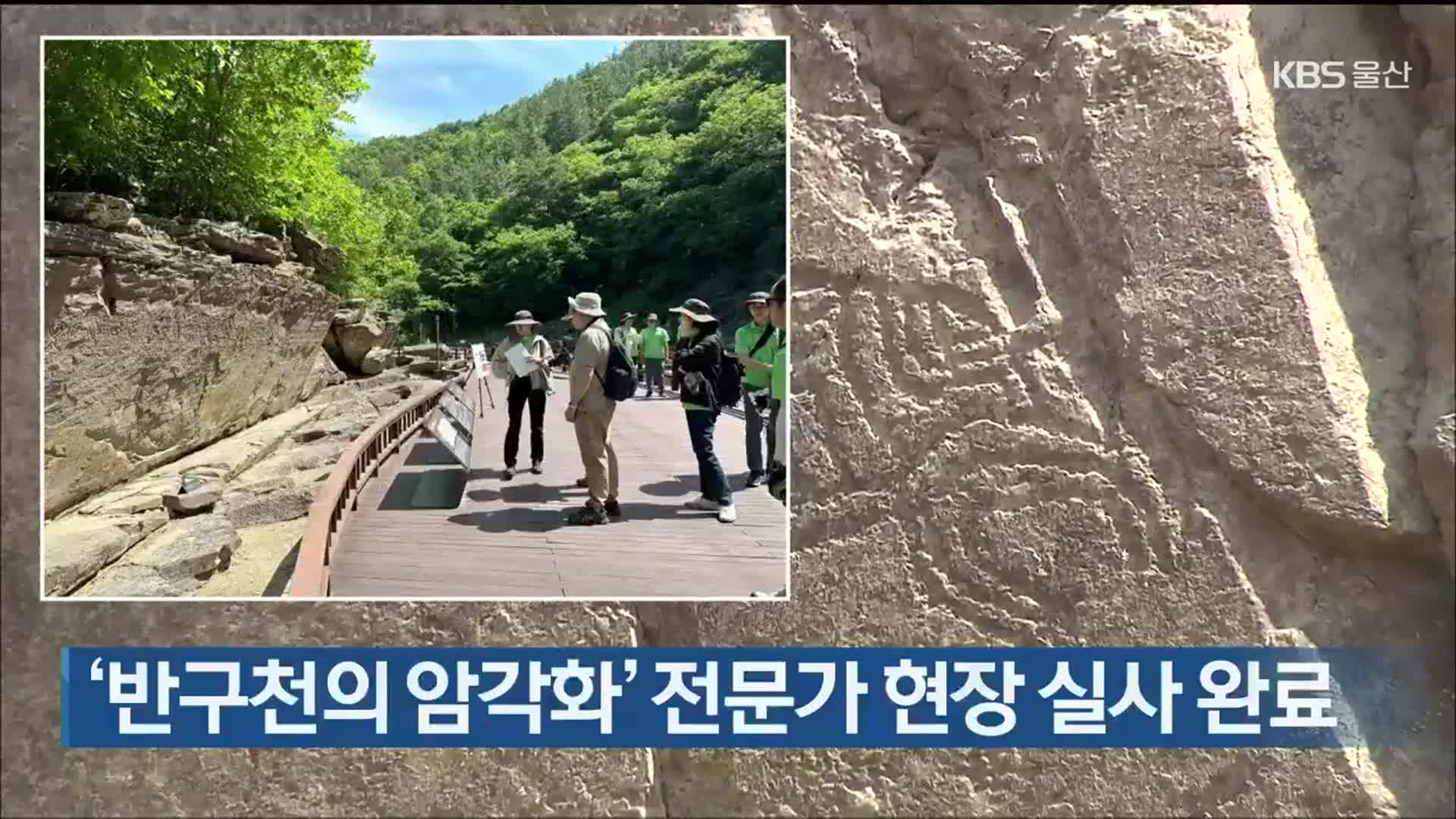 ‘반구천의 암각화’ 전문가 현장 실사 완료