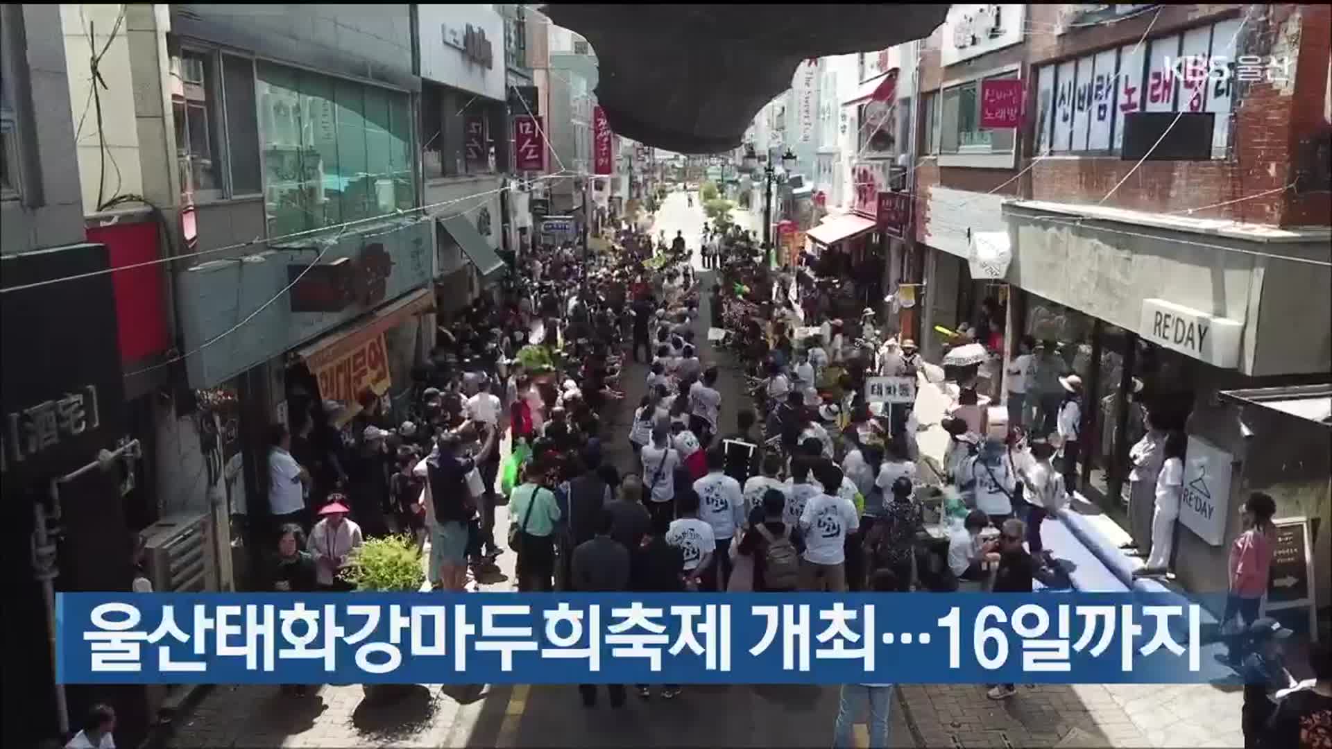 울산태화강마두희축제 개최…16일까지