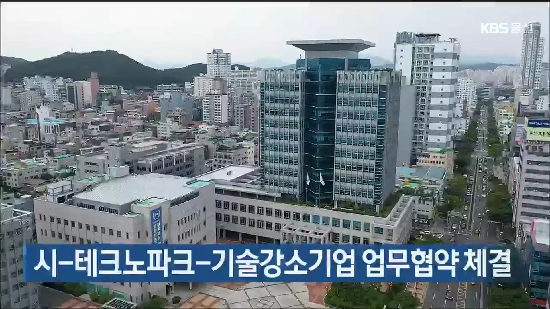 시-테크노파크-기술강소기업 업무협약 체결