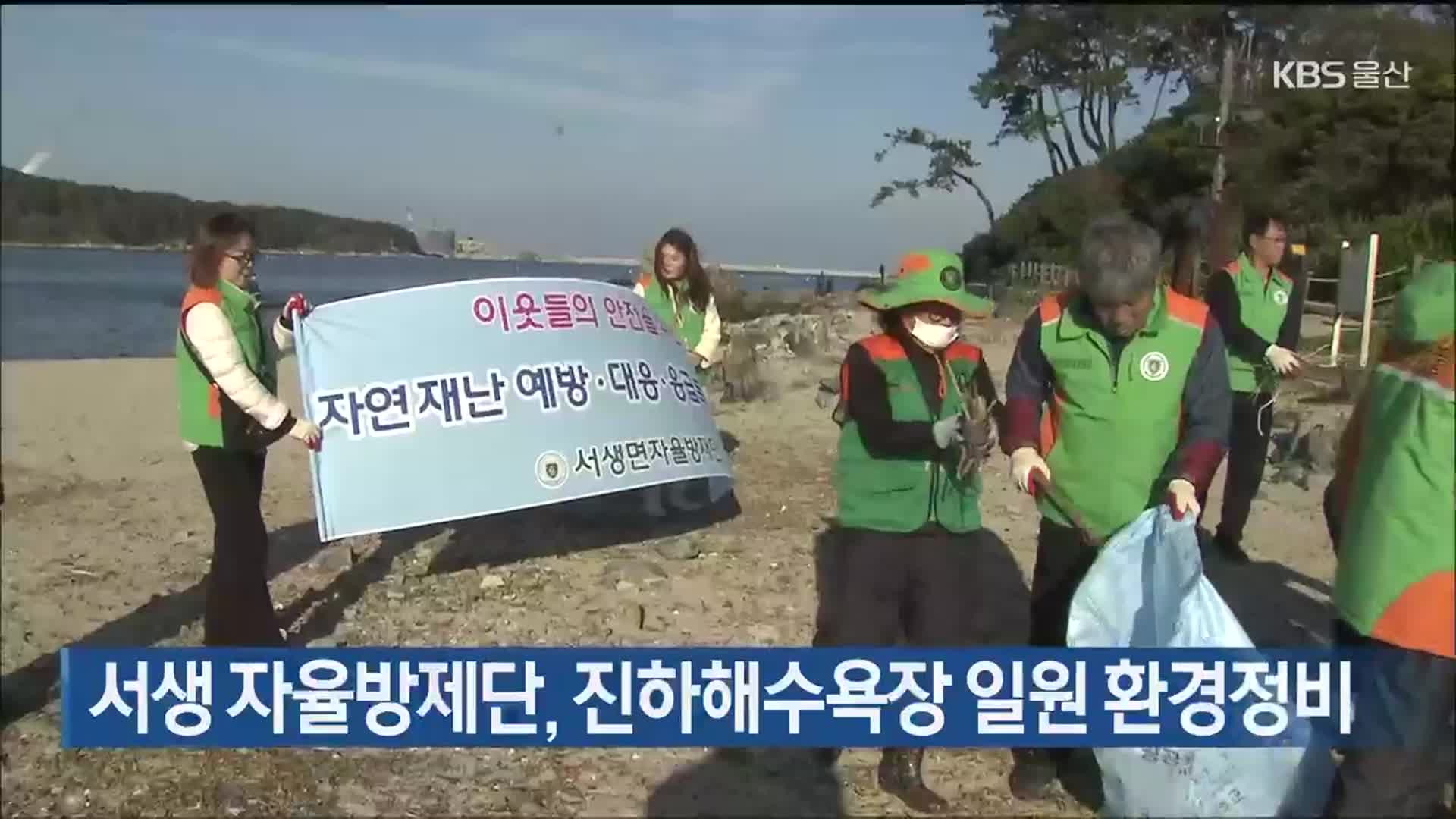 서생 자율방제단, 진하해수욕장 일원 환경정비