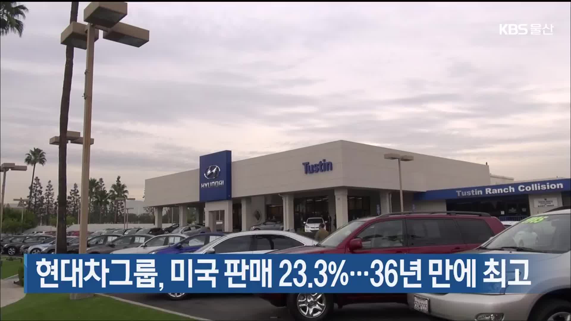 현대차그룹, 미국 판매 23.3%…36년 만에 최고