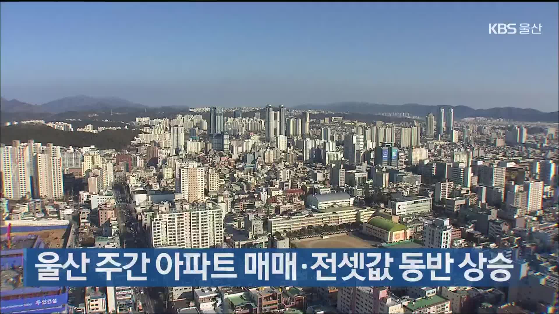 울산 주간 아파트 매매·전셋값 동반 상승