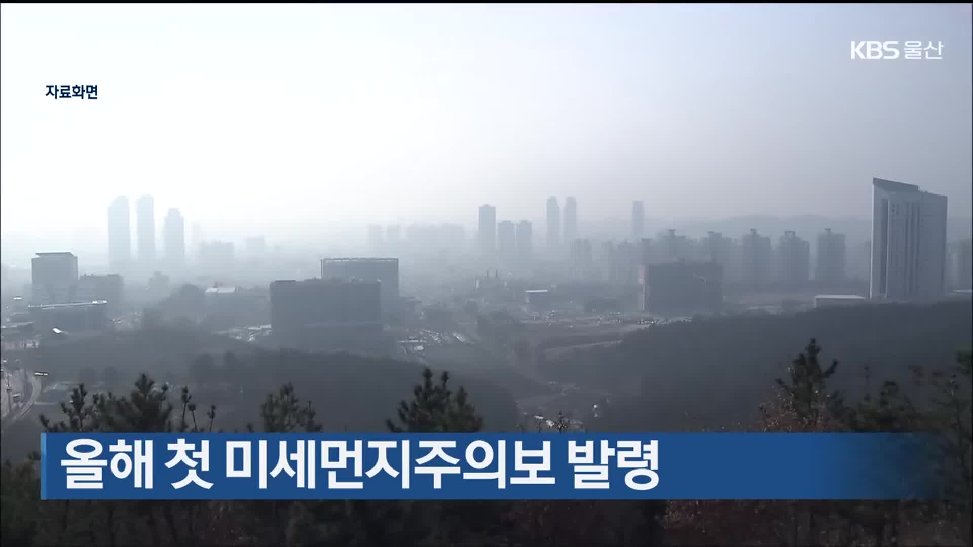 울산 올해 첫 미세먼지주의보 발령