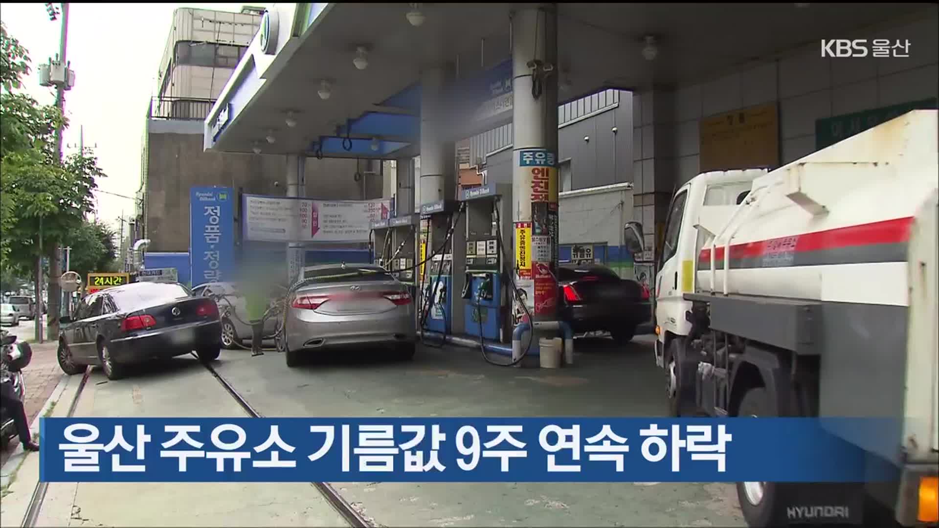 울산 주유소 기름값 9주 연속 하락