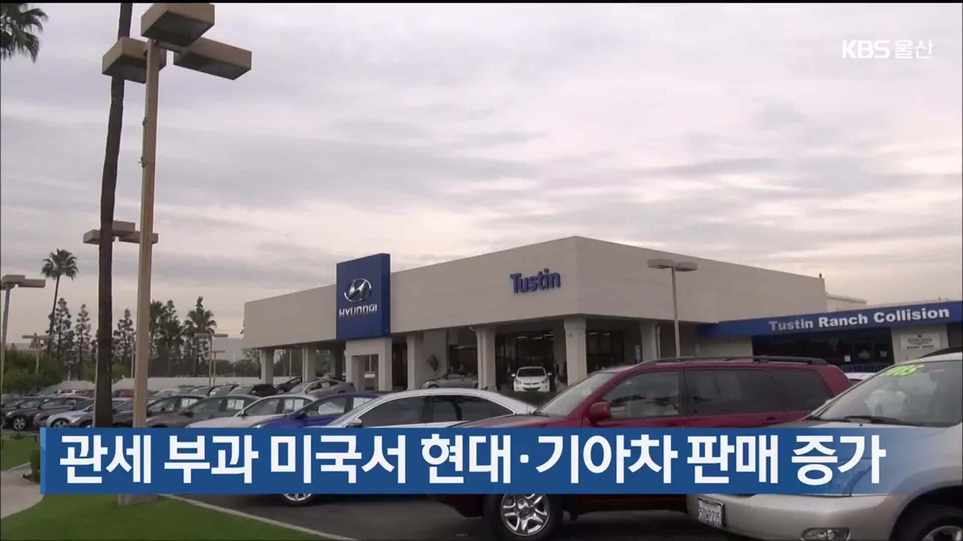 관세 부과 미국서 현대·기아차 판매 증가