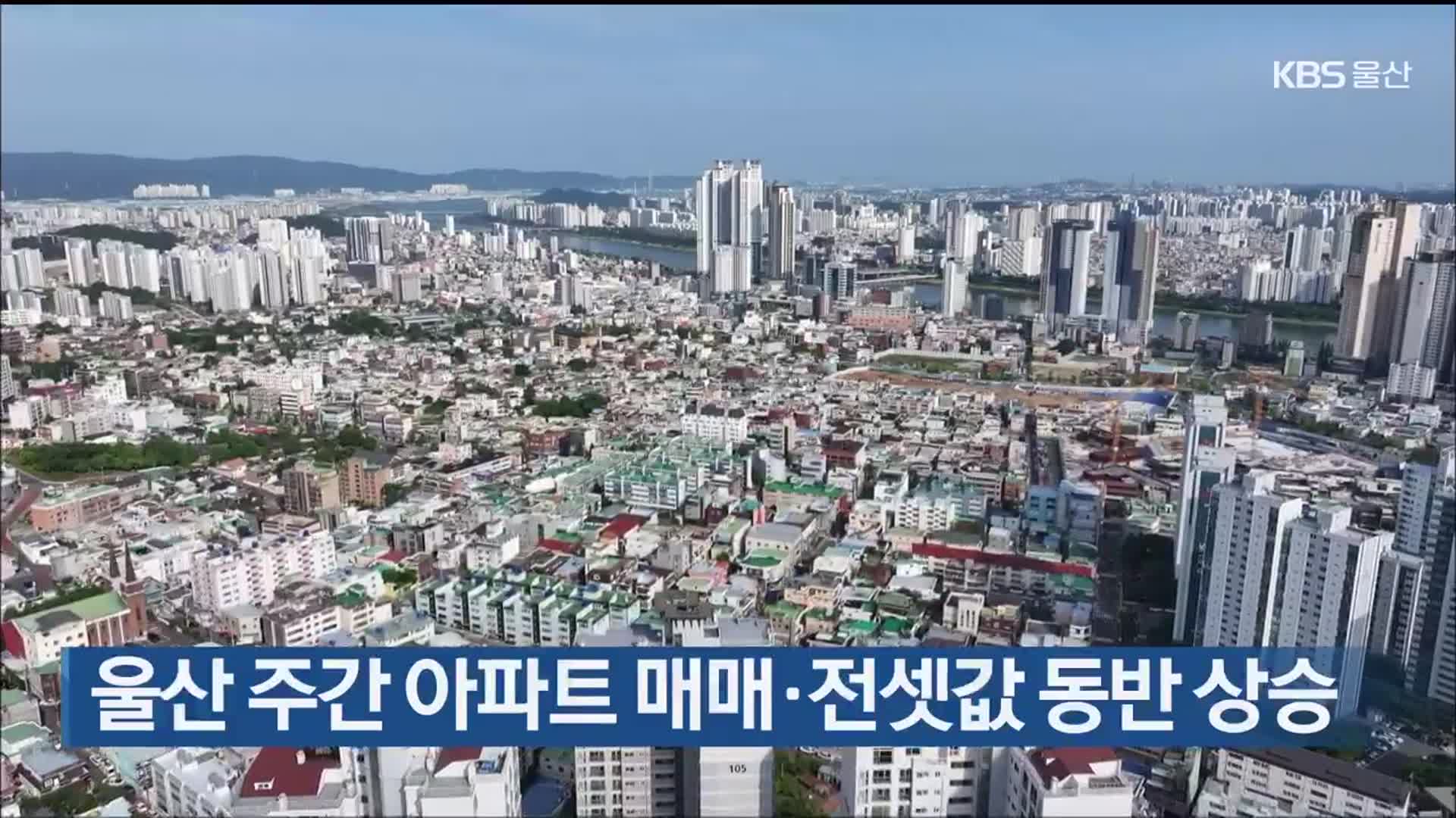 울산 주간 아파트 매매·전셋값 동반 상승