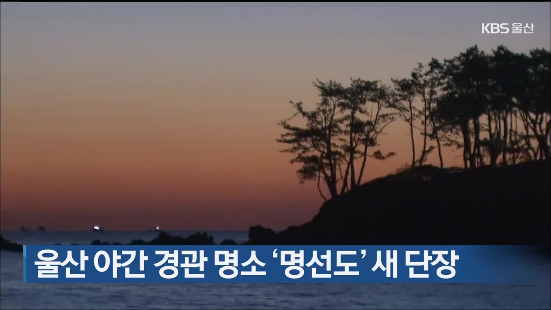 울산 야간 경관 명소 ‘명선도’ 새 단장