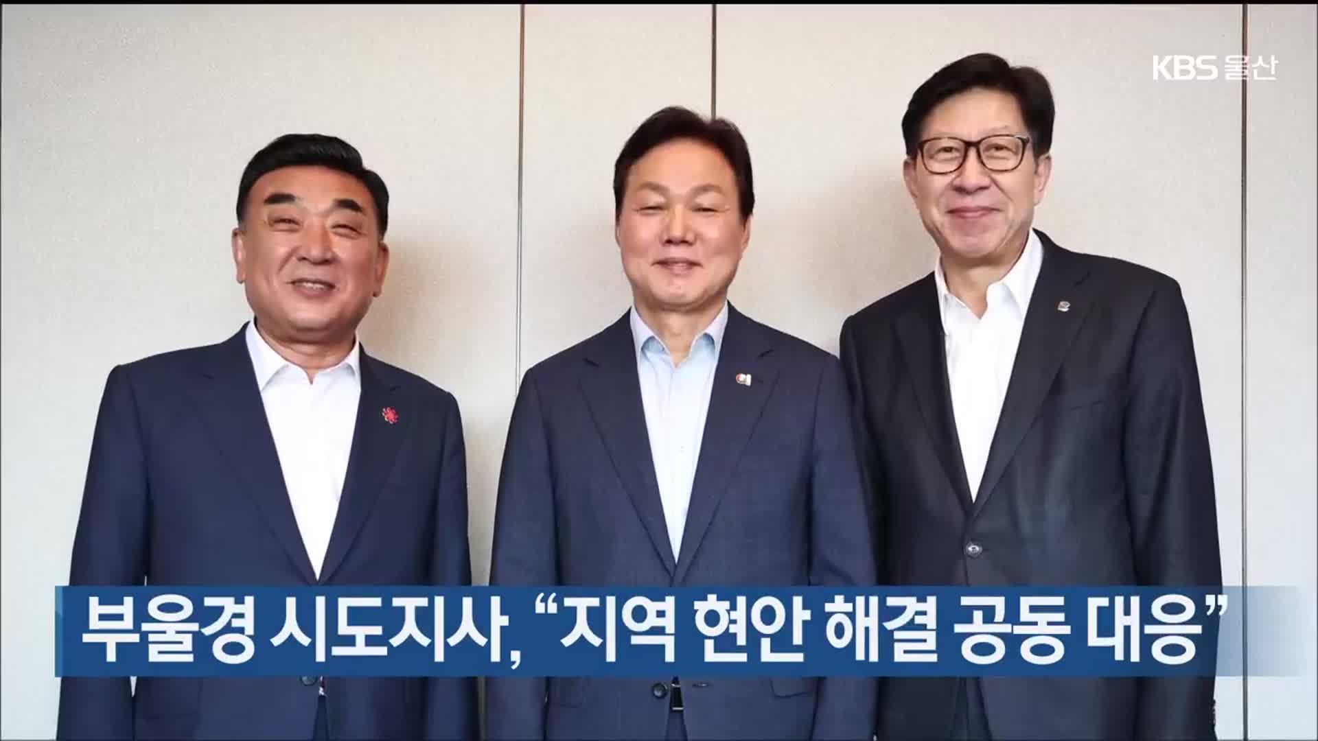 부울경 시도지사, “지역 현안 해결 공동 대응”