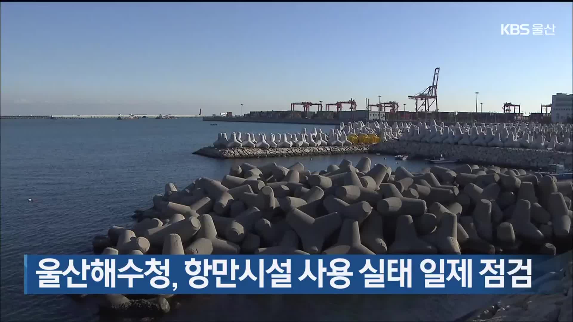 울산해수청, 항만시설 사용 실태 일제 점검