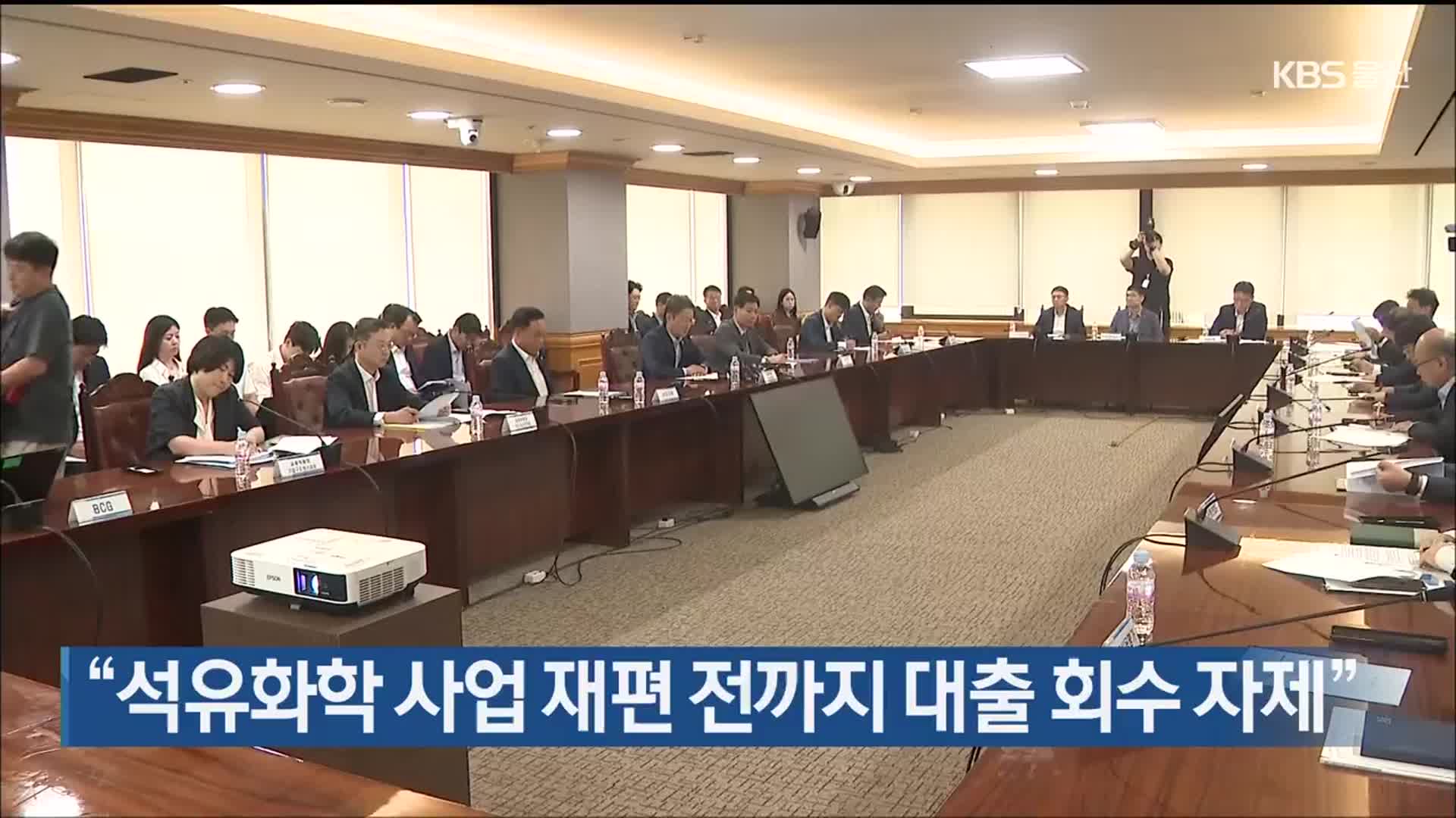 “석유화학 사업 재편 전까지 대출 회수 자제”