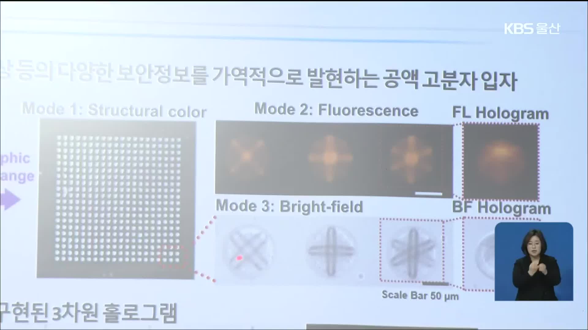 위조방지 신기술 개발…“3차원 홀로그램 구현”