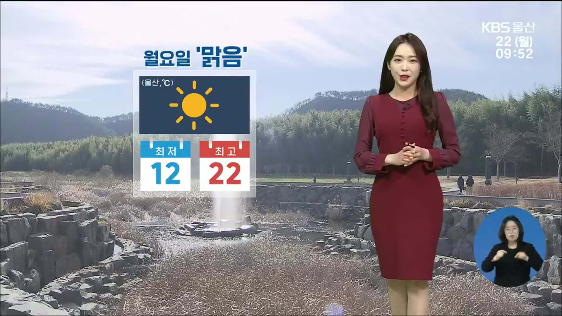 [날씨] 울산 오늘도 봄기운 이어져…한낮 최고 22도