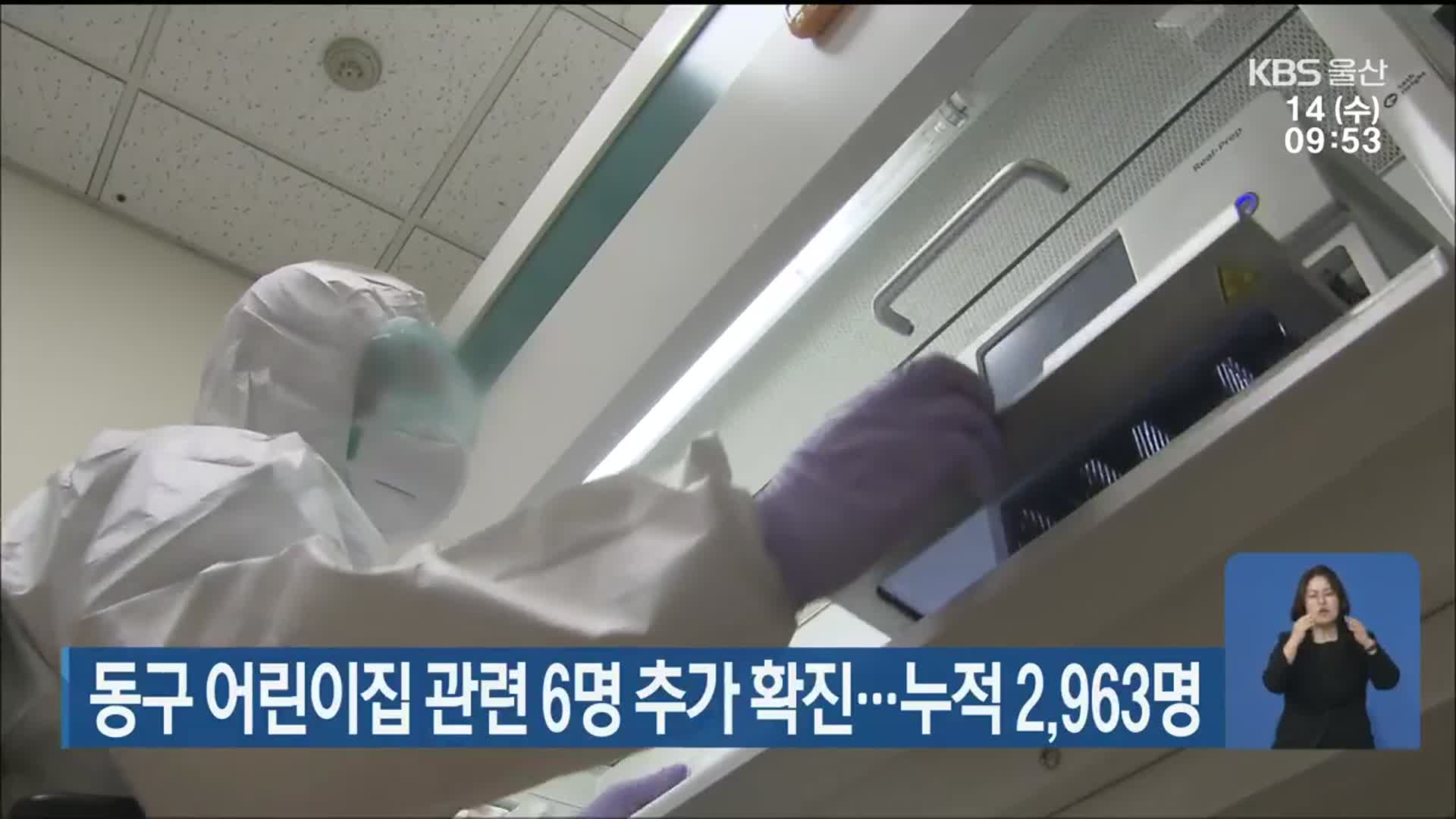 울산 동구 어린이집 관련 6명 추가 확진…누적 2,963명