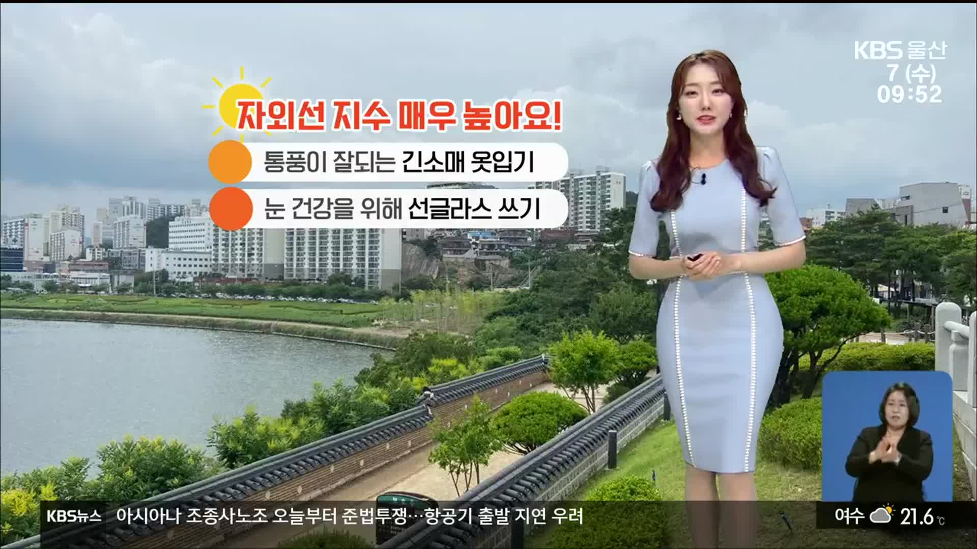 [날씨] 울산 낮 최고 28도 ‘초여름 더위’…자외선 주의