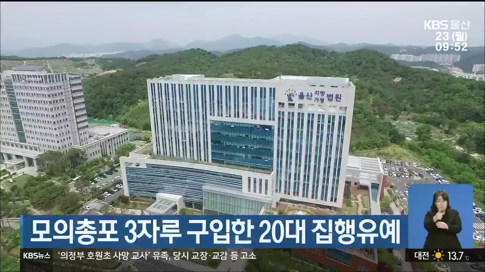 모의총포 3자루 구입한 20대 집행유예