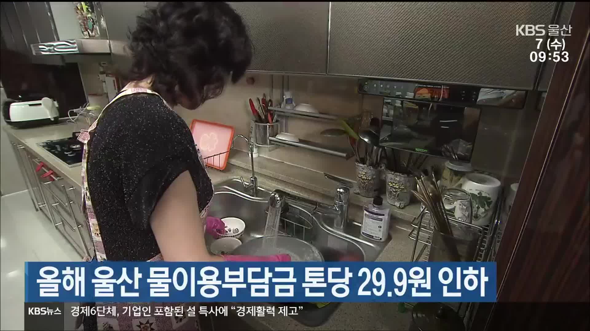 올해 울산 물이용부담금 톤당 29.9원 인하