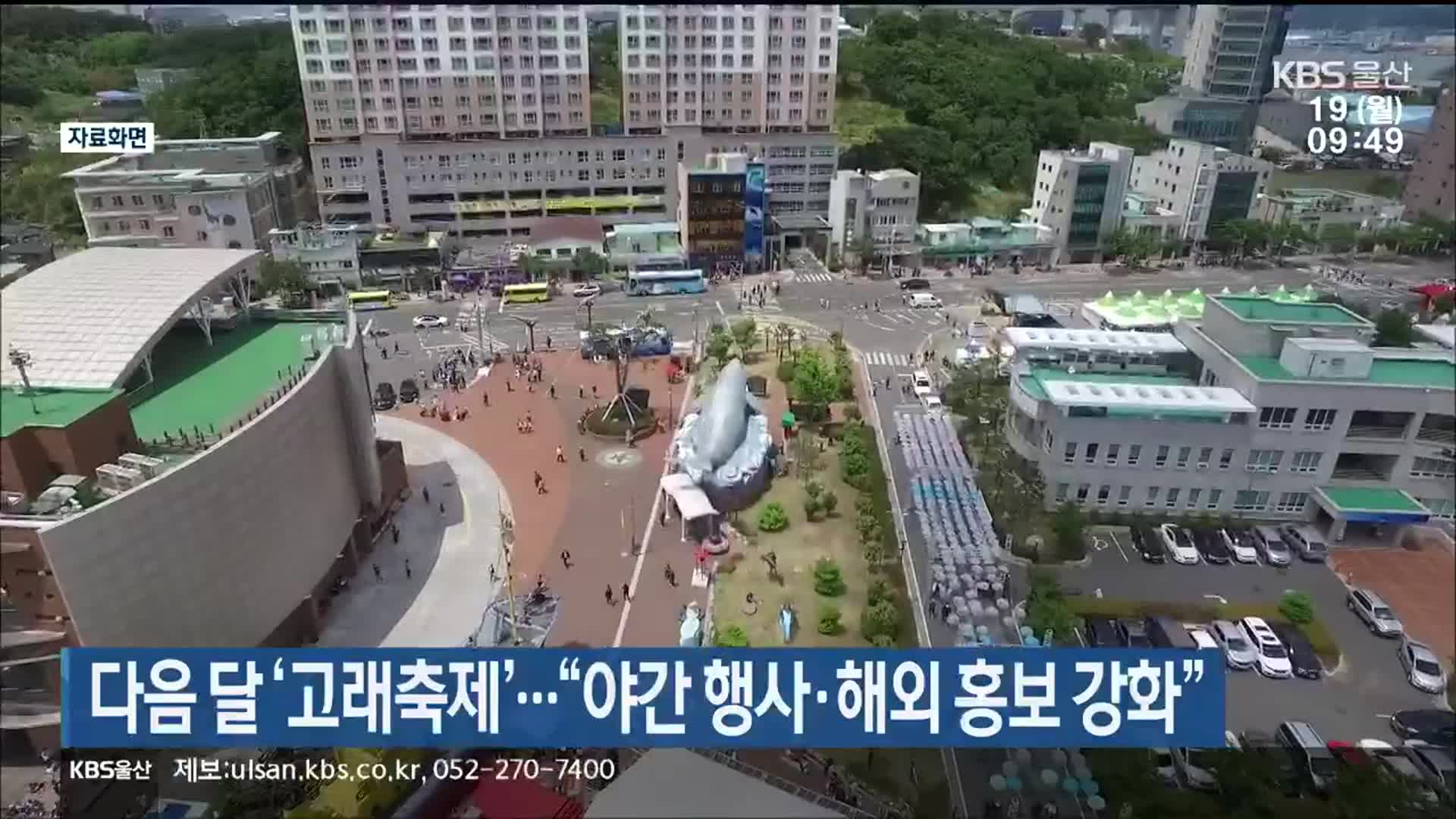 다음 달 ‘고래축제’…“야간 행사·해외 홍보 강화”