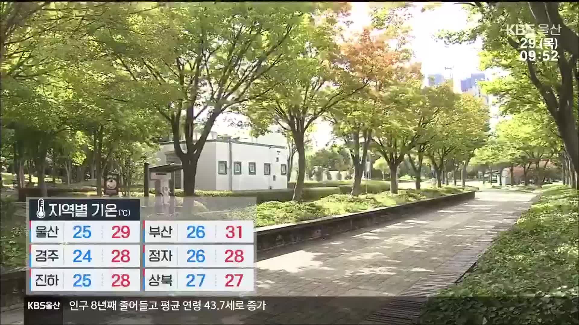 [날씨] 울산 내일 낮까지 가끔 비…강풍주의보