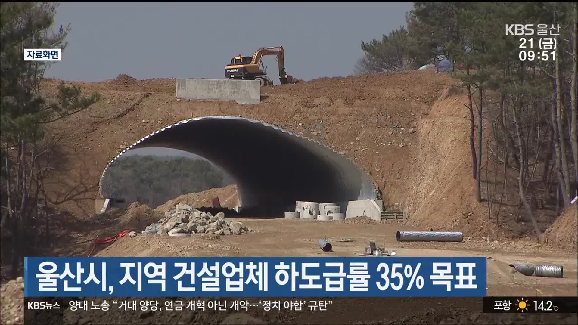 울산시, 지역 건설업체 하도급률 35% 목표