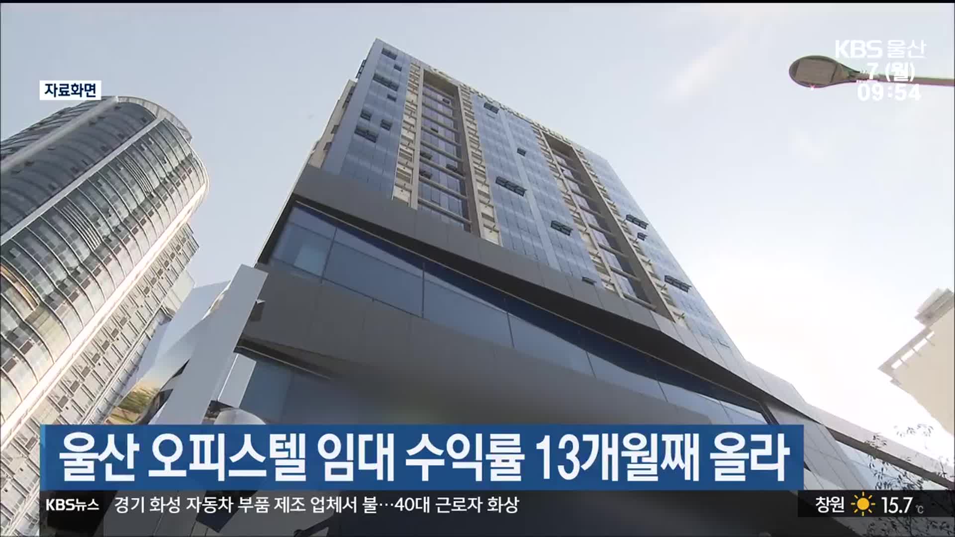 울산 오피스텔 임대 수익률 13개월째 올라