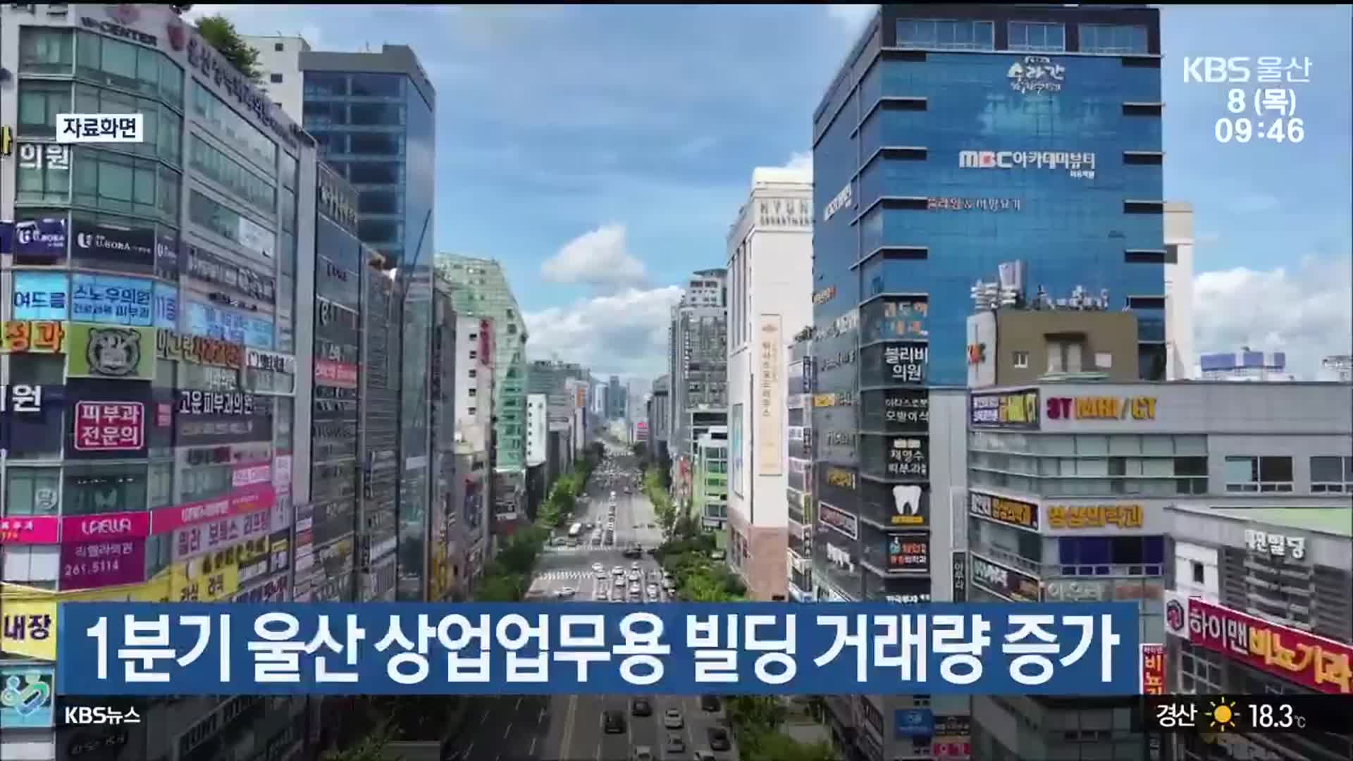 1분기 울산 상업업무용 빌딩 거래량 증가