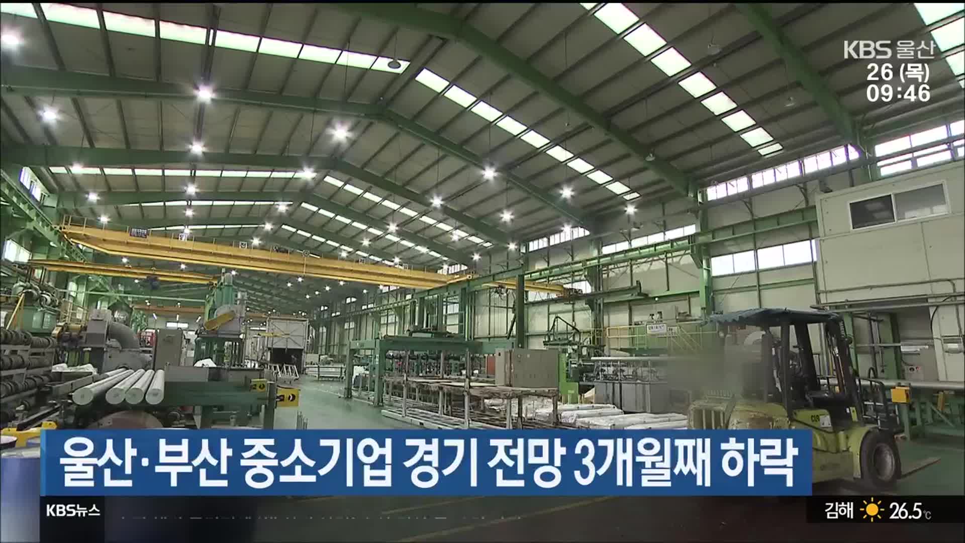울산·부산 중소기업 경기 전망 3개월째 하락