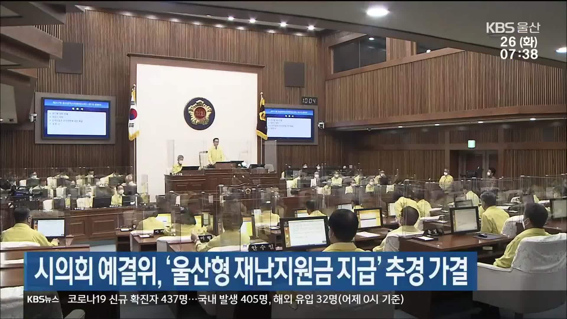 시의회 예결위, ‘울산형 재난지원금 지급’ 추경 가결