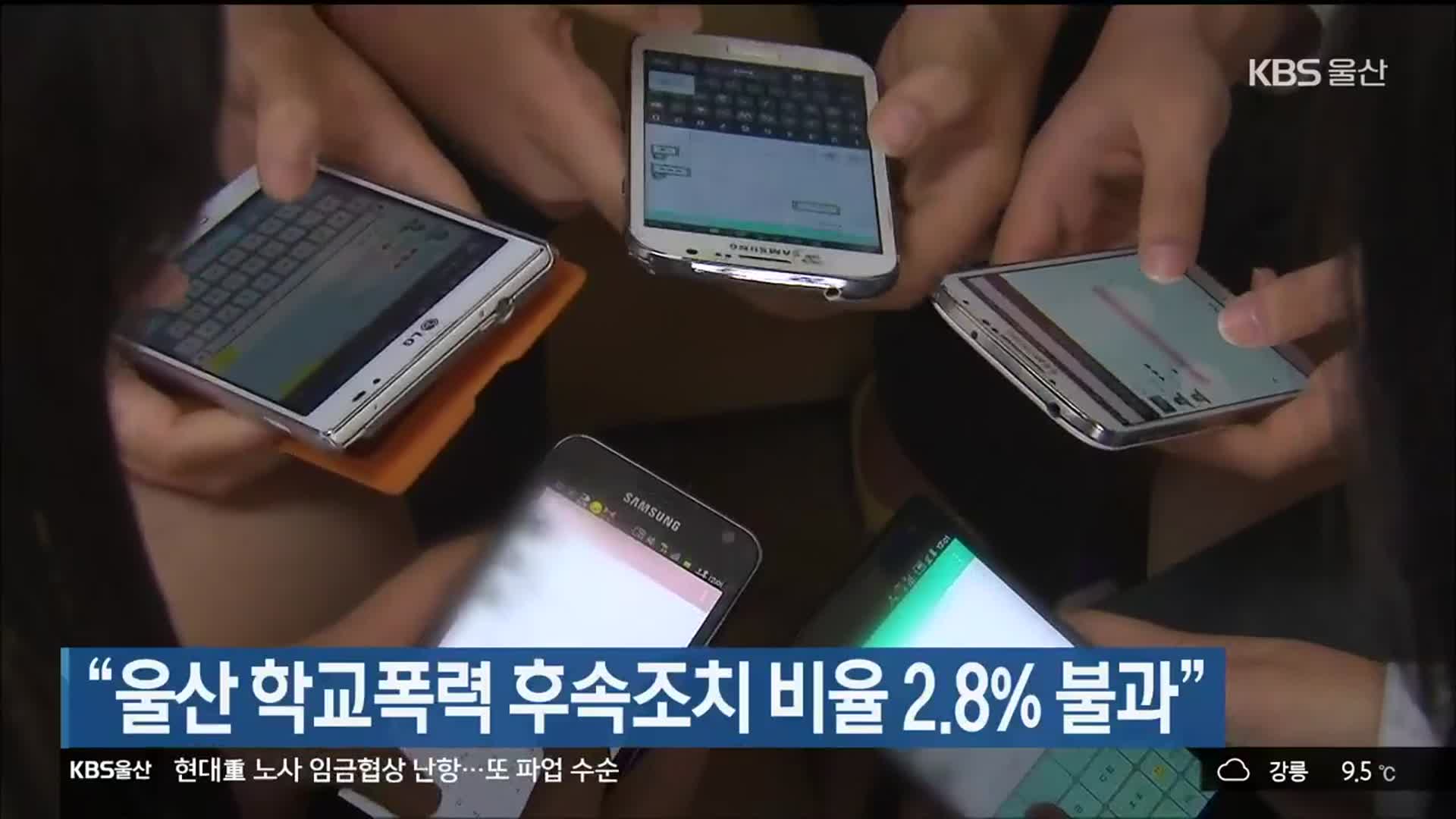 “울산 학교폭력 후속조치 비율 2.8% 불과”