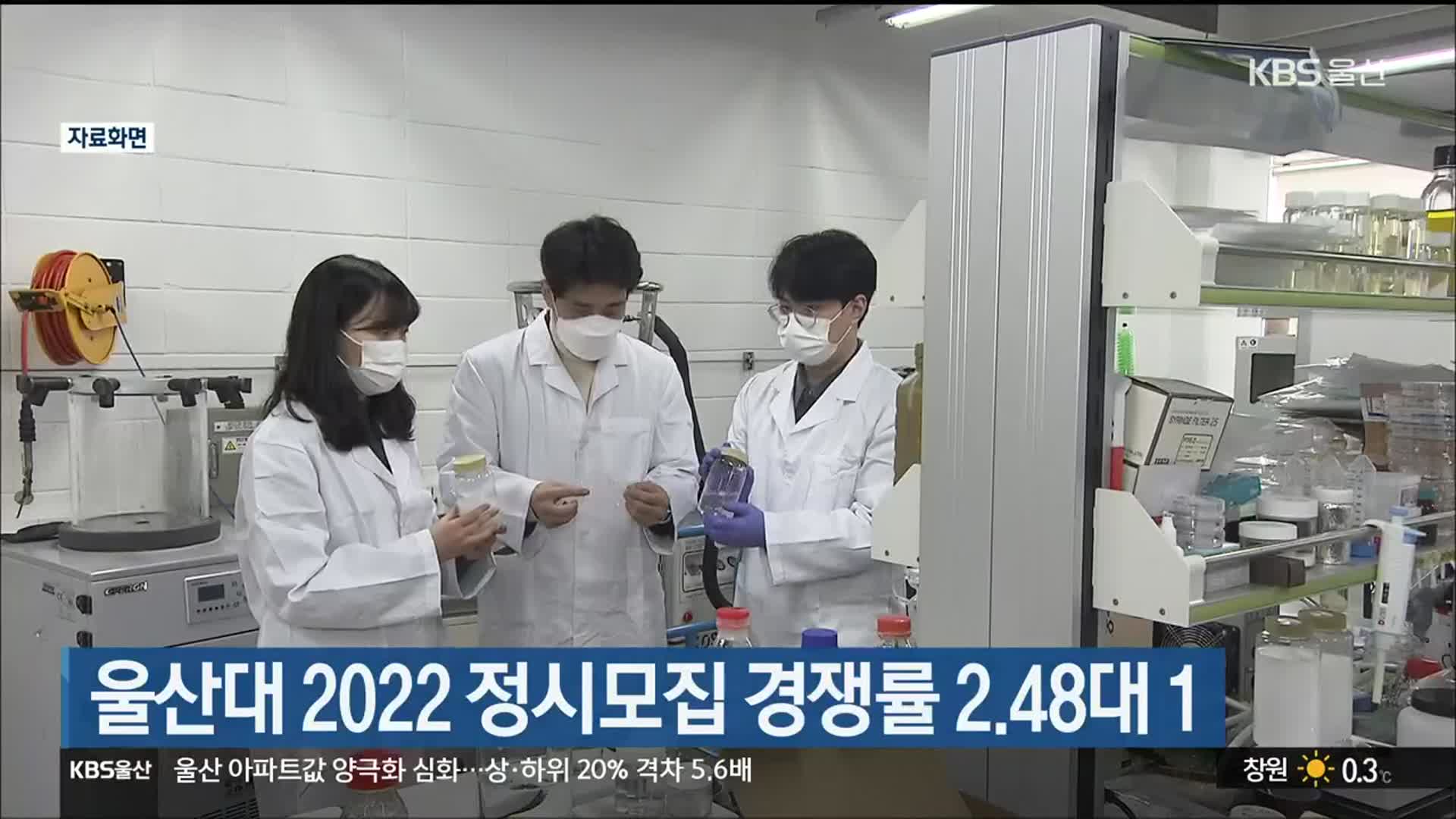 울산대 2022 정시모집 경쟁률 2.48대 1