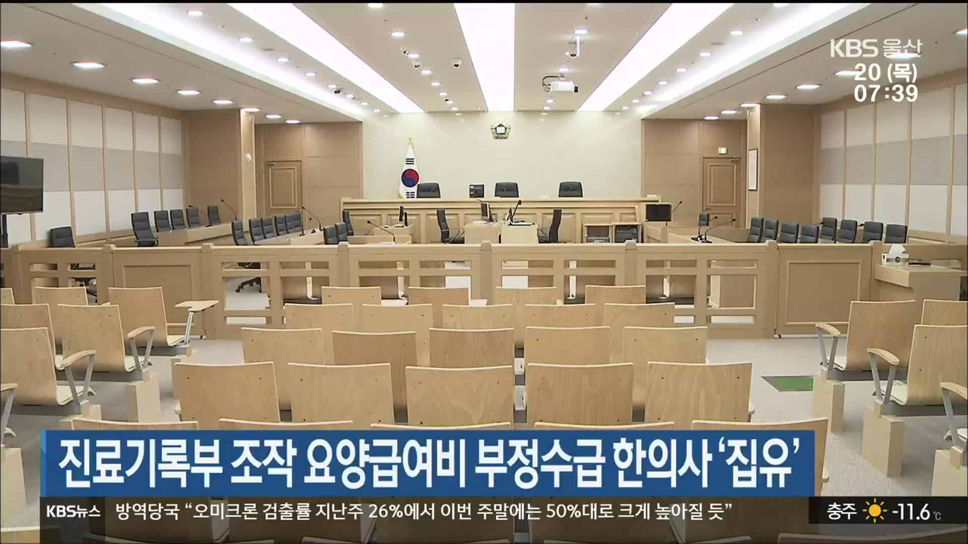 진료기록부 조작 요양급여비 부정수급 한의사 ‘집유’