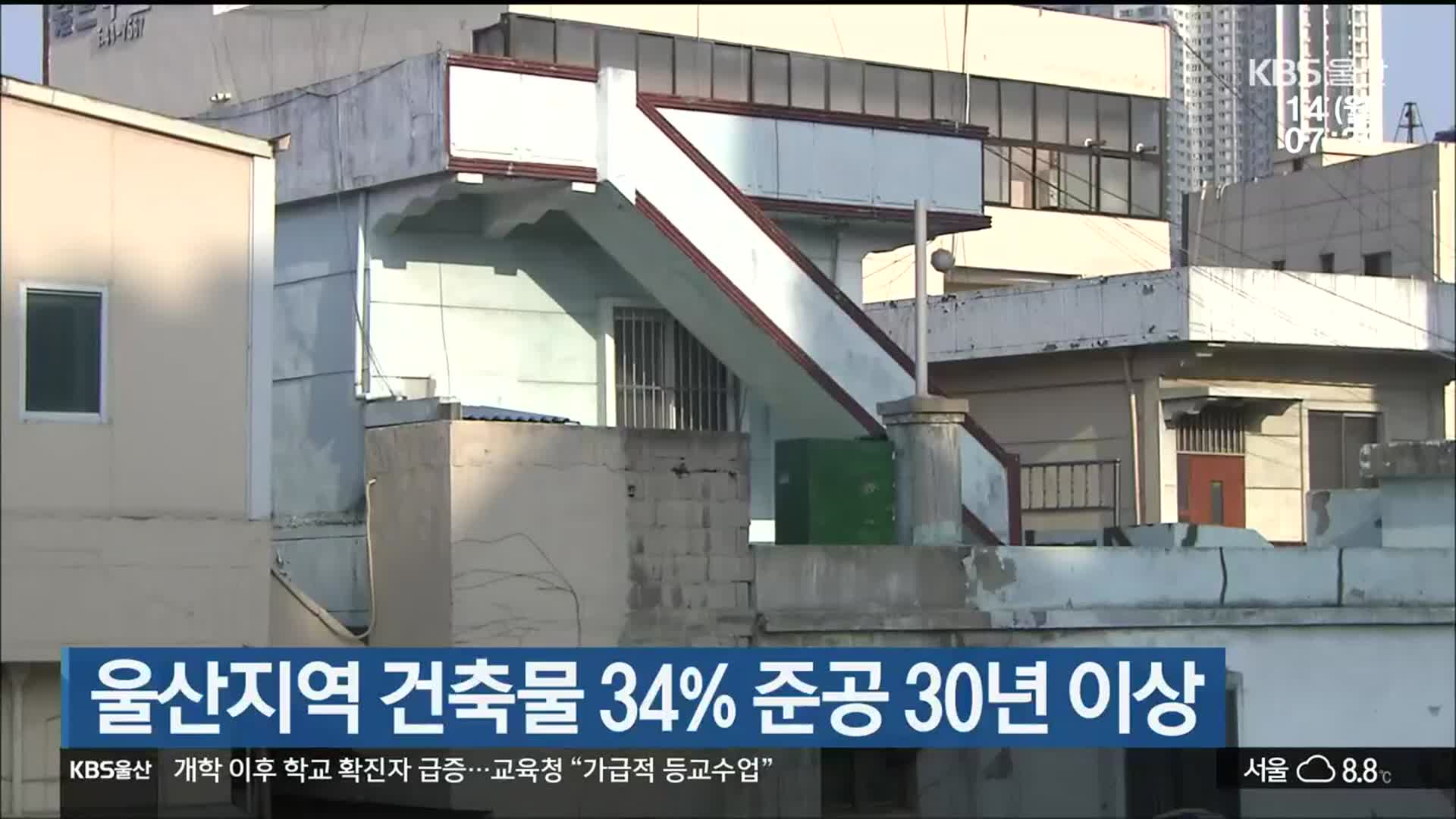 울산지역 건축물 34% 준공 30년 이상