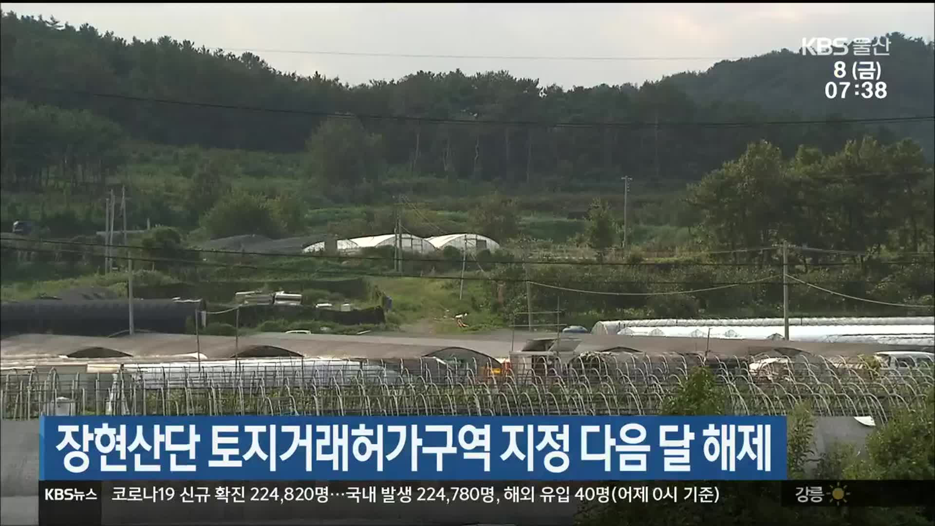 장현산단 토지거래허가구역 지정 다음 달 해제