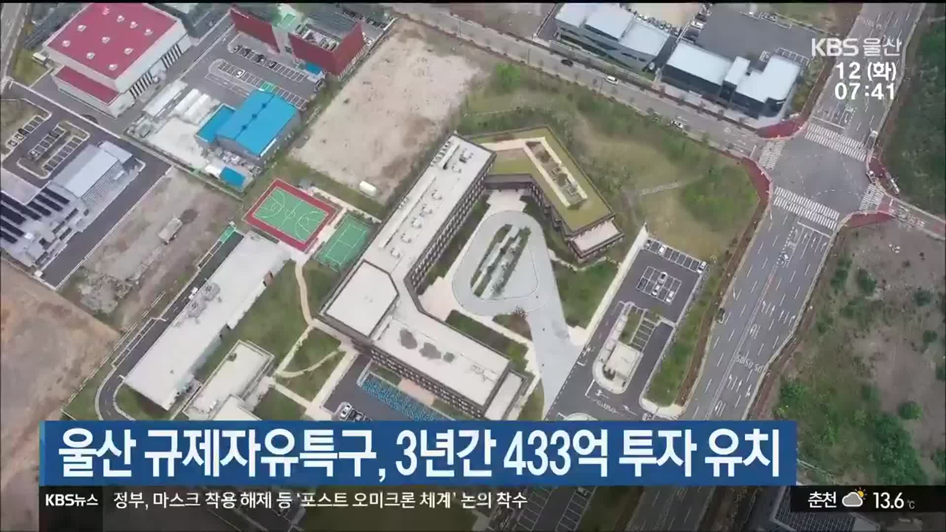 울산 규제자유특구, 3년간 433억 투자 유치