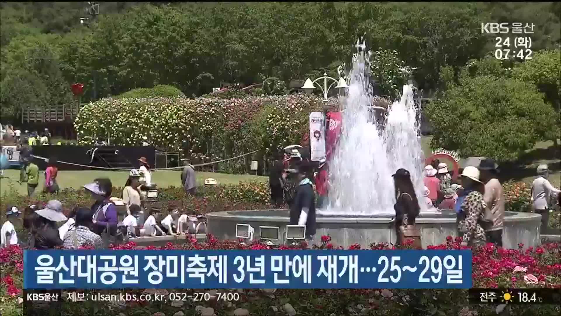 울산대공원 장미축제 3년 만에 재개…25일~29일