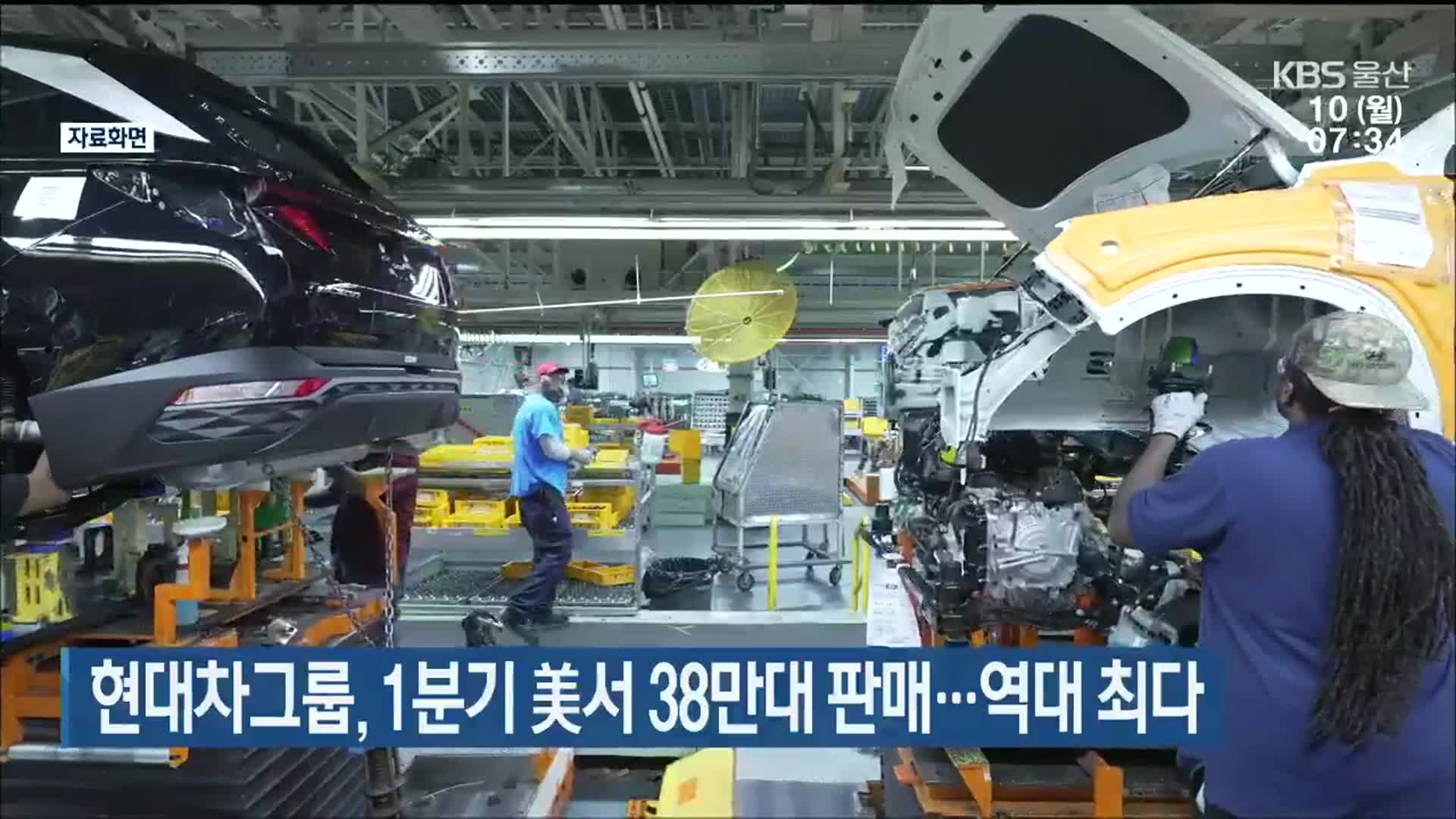 현대차그룹, 1분기 美서 38만대 판매…역대 최다