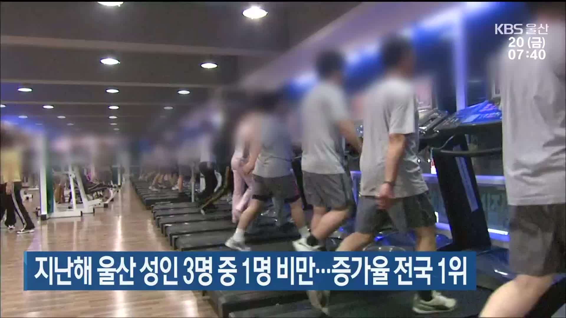 지난해 울산 성인 3명 중 1명 비만…증가율 전국 1위