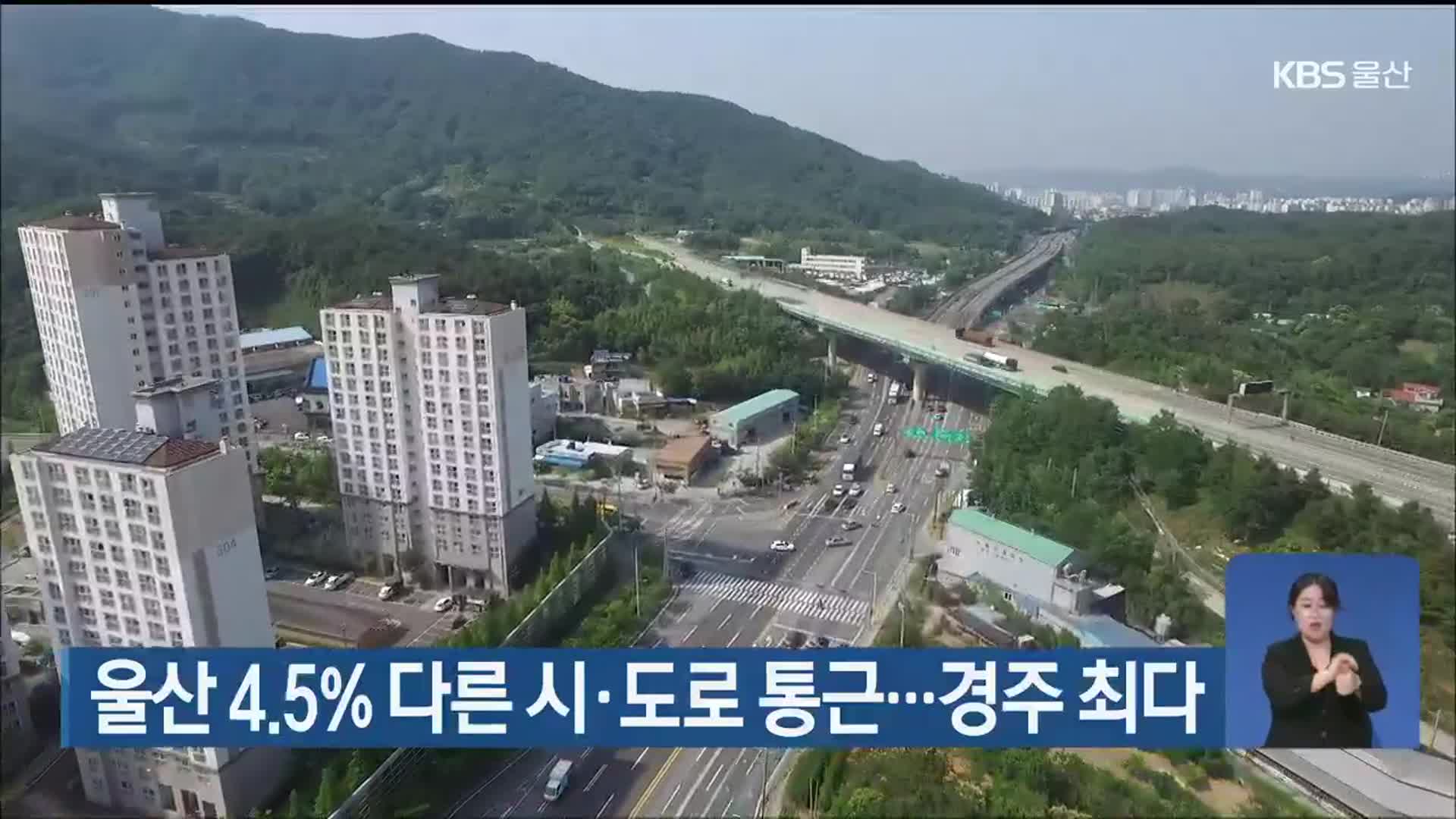 울산 4.5% 다른 시·도로 통근…경주 최다