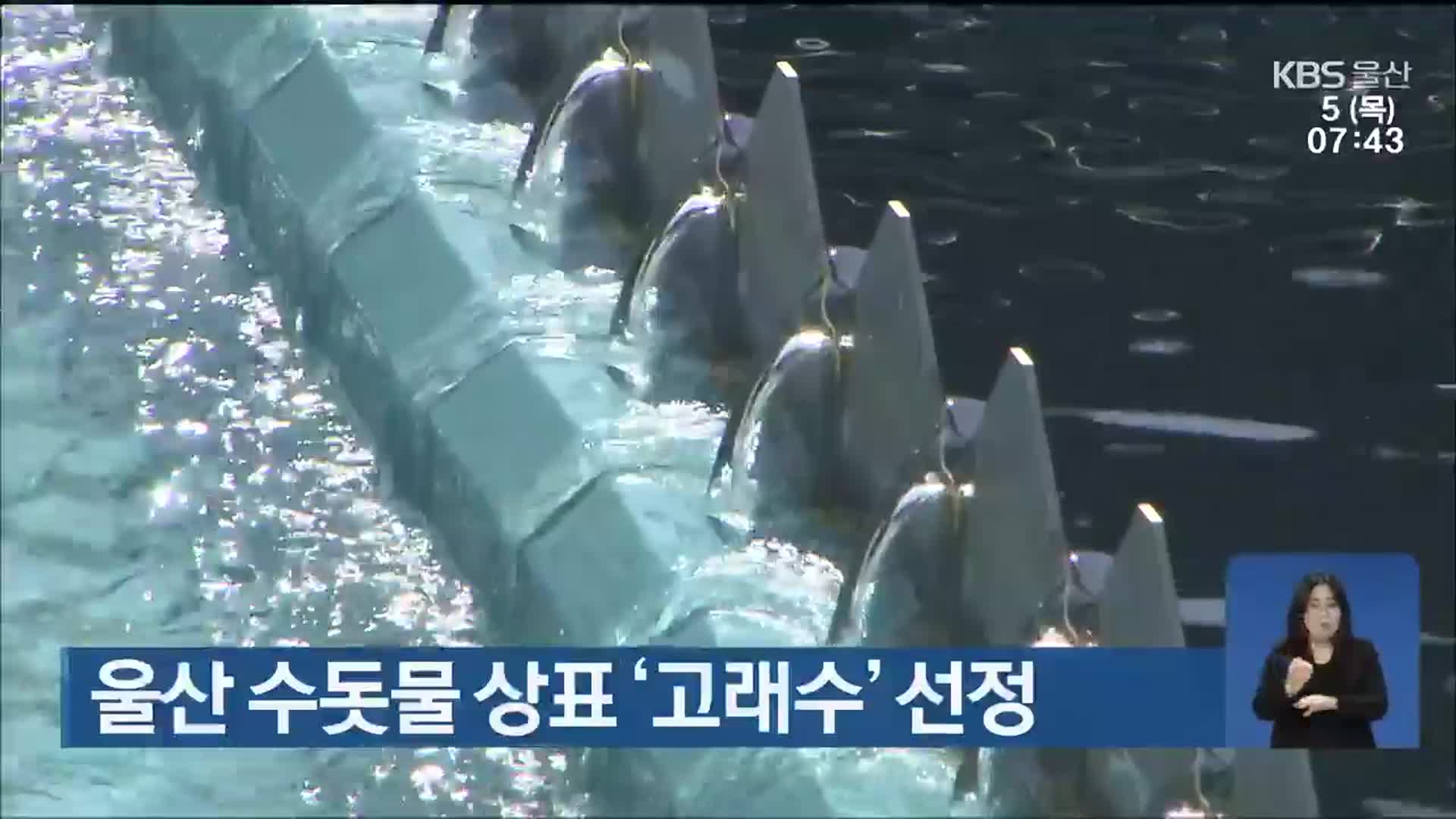 울산 수돗물 상표 ‘고래수’ 선정