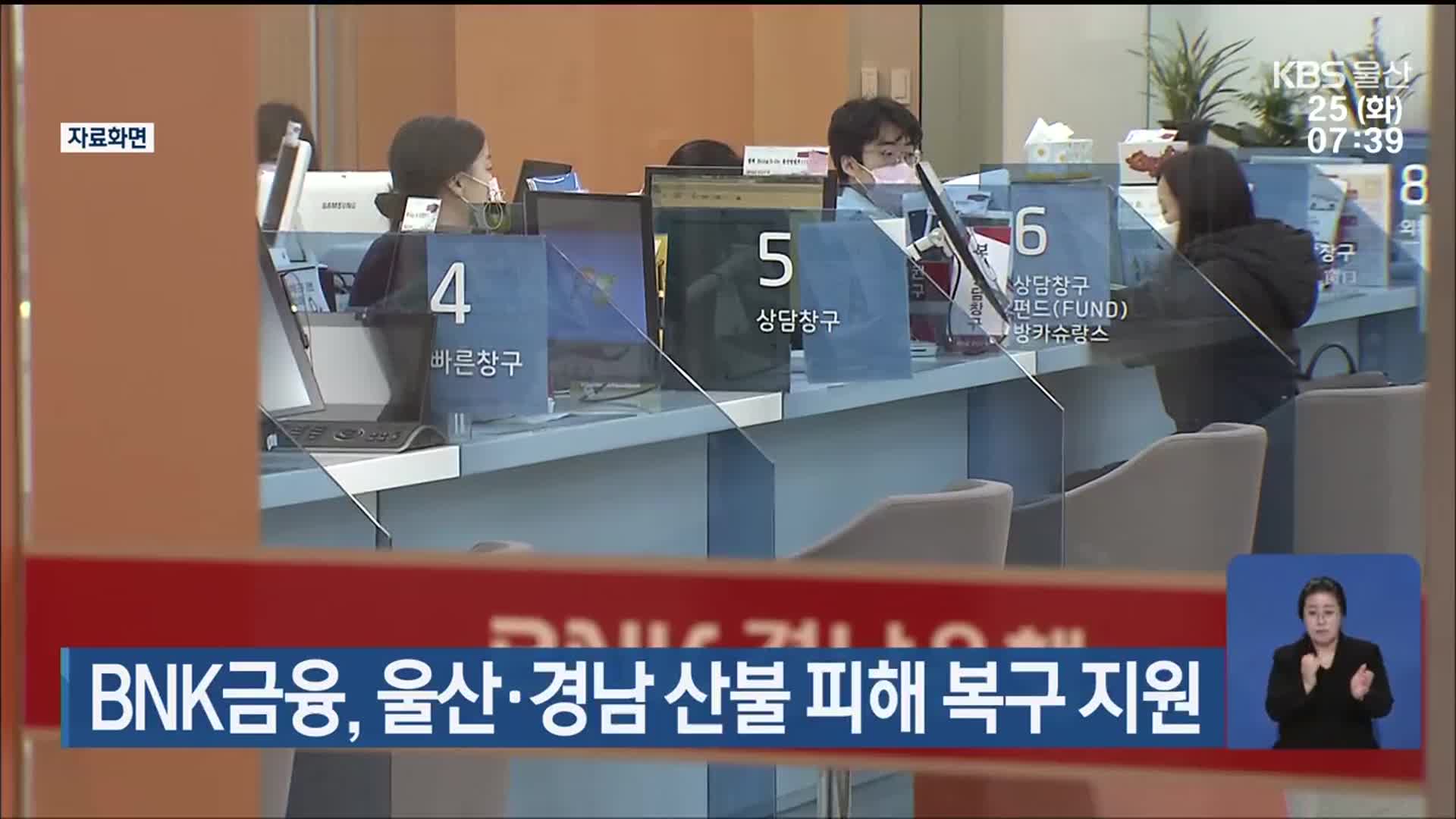 BNK금융, 울산·경남 산불 피해 복구 지원
