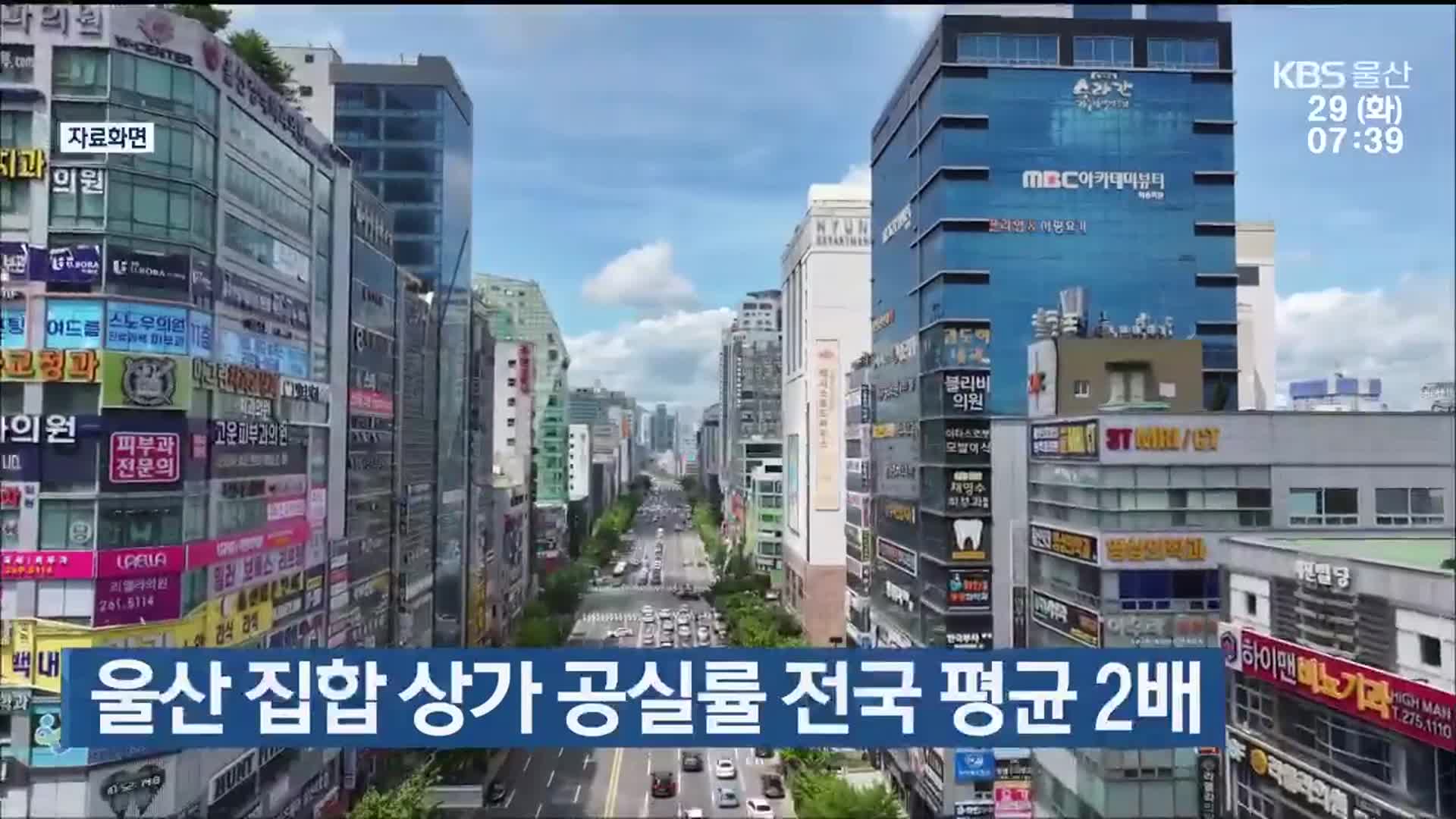 울산 집합 상가 공실률 전국 평균 2배